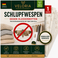 VELORIA Schlupfwespen gegen Kleidermotten – 1 Karte, 1 Lieferung