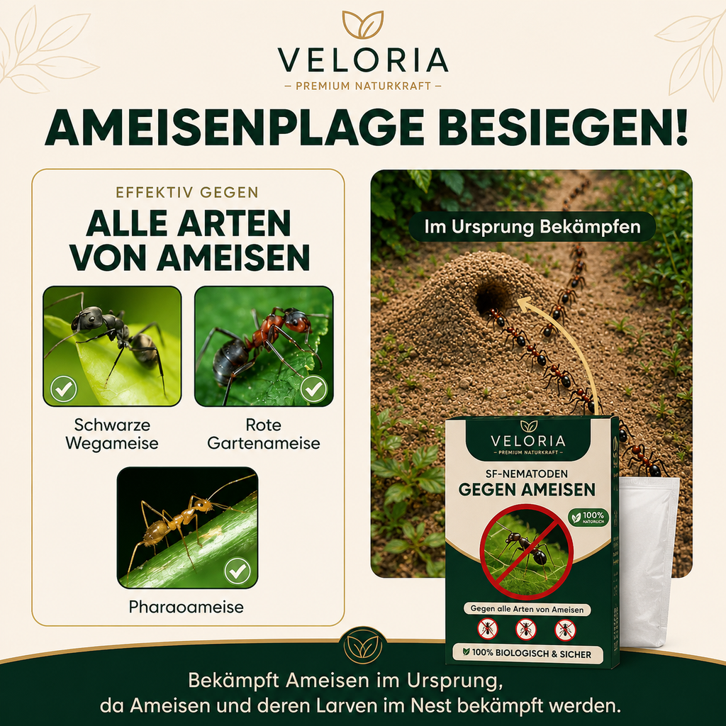 VELORIA SF-Nematoden gegen Ameisen – Anwendung